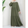 Robe musulmane de couleur verte