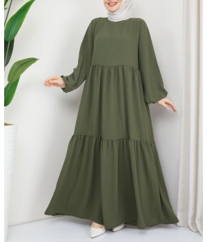 Robe Musulmane pour Femme - Robe Dima Verte