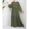 robe pour femme musulmane de couleur verte