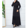 robe femme voilée hiver couleur noire