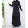 robe femme voilée turque de couleur noire