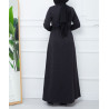 robe longue turque de couleur noire