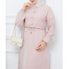 robe femme musulmane rose pale