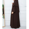 ensemble abaya khimar marron