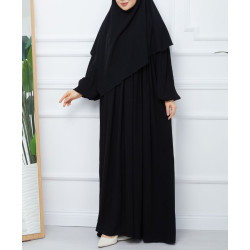 Abaya Khimar Noir Akila