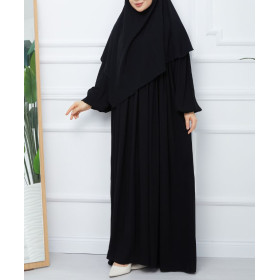 abaya khimar noir