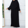 ensemble abaya khimar de couleur noir