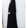 abaya et khimar assorti noir