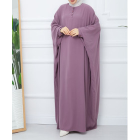 abaya pour femme de couleur mauve
