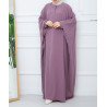 abaya pour femme de couleur mauve