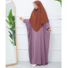 Khimar Court Marron - Khimar Soie de Medine - Marque SEDEF