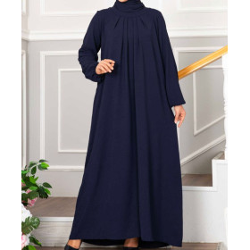 robe abaya bleu marine