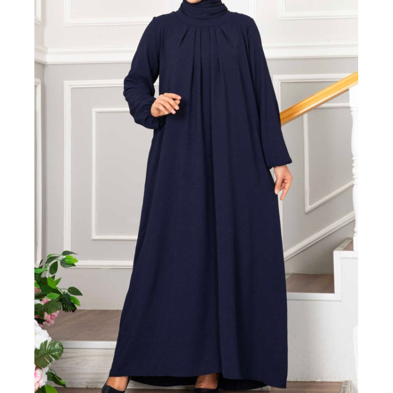 robe abaya bleu marine