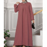 robe musulmane vieux rose