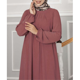 robe hijab femme couleur vieux rose