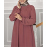 robe hijab femme couleur vieux rose