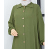 robe d'allaitement pour femme musulmane de couleur vert