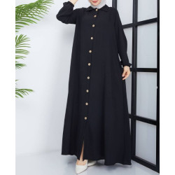 Robe Abaya Esma Noir