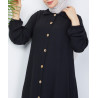 robe abaya musulmane de couleur noir
