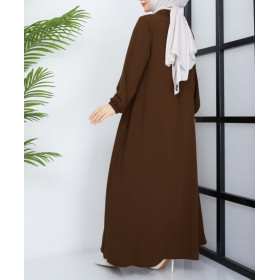 robe hijab marron