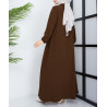 robe hijab marron