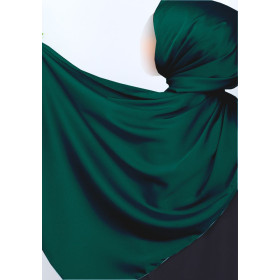 hijab satiné vert de la marque  sedef