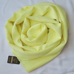 Hijab Soie de Médine Jaune Clair - Voile ou Foulard - Sedef