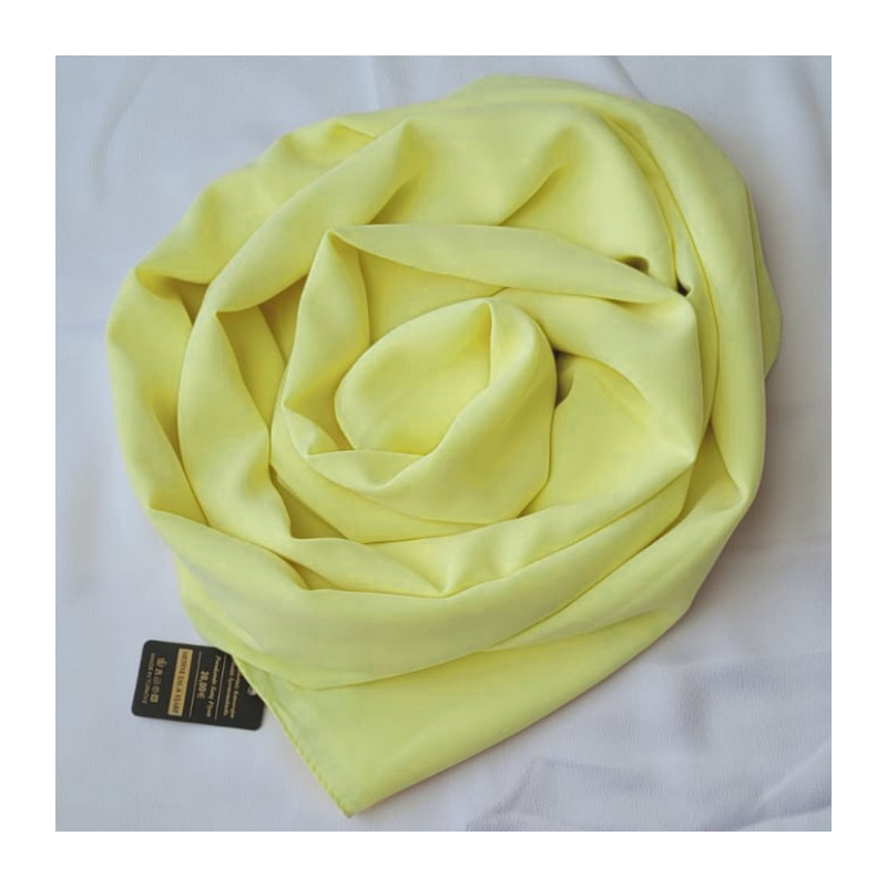hijab soie de medine jaune