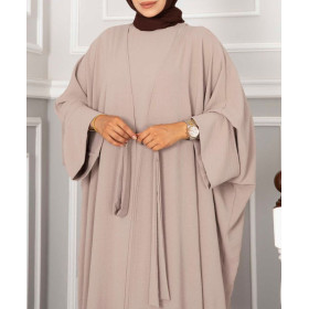 ensemble kimono abaya nude