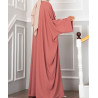 ensemble deux pièces kimono abaya rose