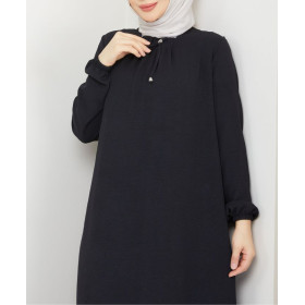 robe femme voilée simple noir