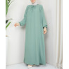 robe longue hijab verte