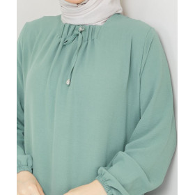robe femme musulmane verte