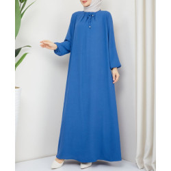 Robe Femme Voilée pas Cher Ferouz Bleu