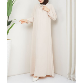 Robe Femme Voilée Été Ferouz Beige