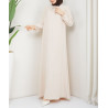 Robe Femme Voilée Été Légère et Fluide - Robe Longue Hijab Pas Cher