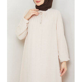 Robe Femme Voilée Été Ferouz Beige