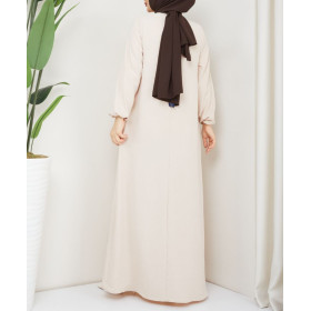 Robe Femme Voilée Été Ferouz Beige