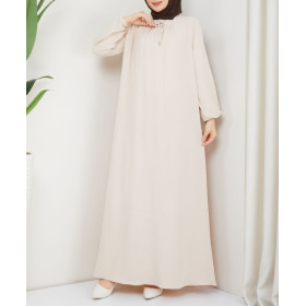 Robe Femme Voilée Été Ferouz Beige