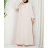 Robe Femme Voilée Été Légère et Fluide - Robe Longue Hijab Pas Cher