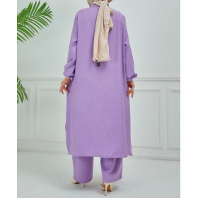 ensemble femme musulmane été violet