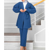 ensemble kimono mastour de couleur bleu
