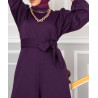 combinaison femme hijab violet