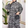 robe hijab été noir été blanc