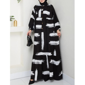 robe longue femme voilée