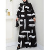 robe longue femme voilée