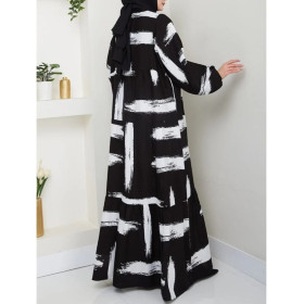 robe longue imprimé femme voilée