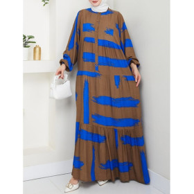robe longue femme voilée