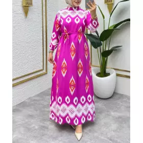 robe longue été rose