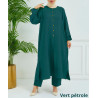 ensemble femme voilée été vert